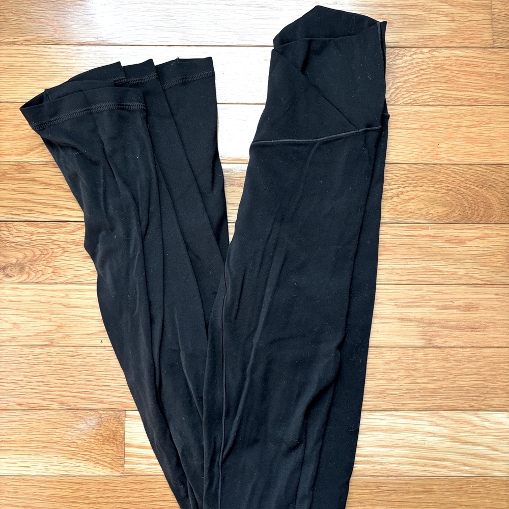 Offline Aerie Cross Over Flared Black Leggings